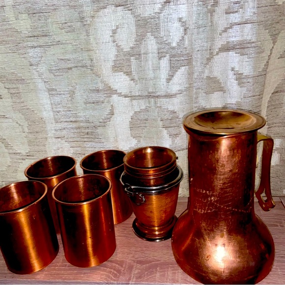 Pure Copper Set plus more 3 glasses and bucket 🪣 - Picture 6 of 7